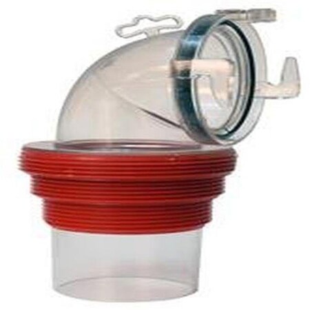 Valterra Valterra Products VLPF02-3112CL Ez Coupler 90 deg Bayonet Sewer Fitting Adapter; Clear VLPF02-3112CL